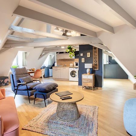 Duplex Atypique Au Coeur De Mulhouse Apartment Luaran gambar